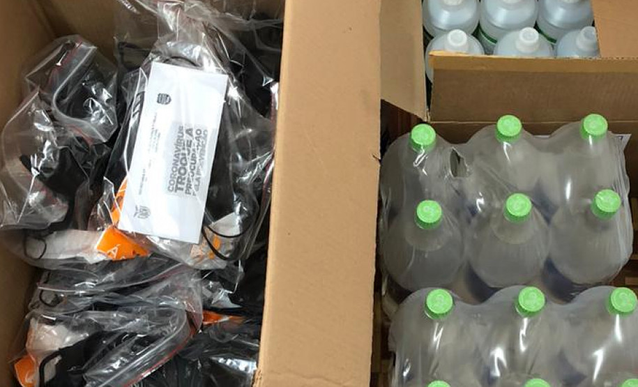 Produtos distribuídos pela polícia civil