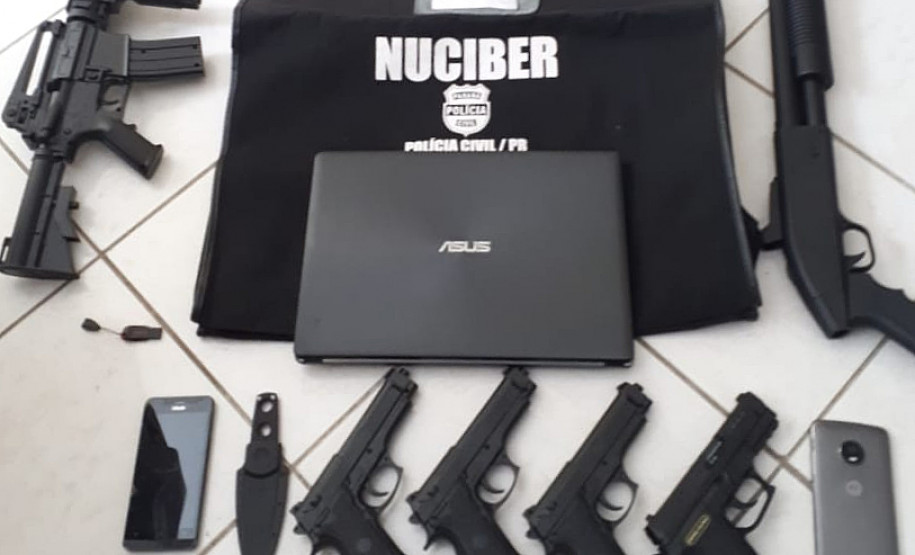 Objetos apreendidos agrupados