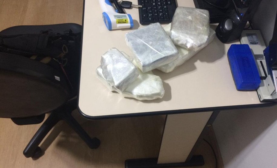 Droga apreendida durante ocorrência policial no Paraná