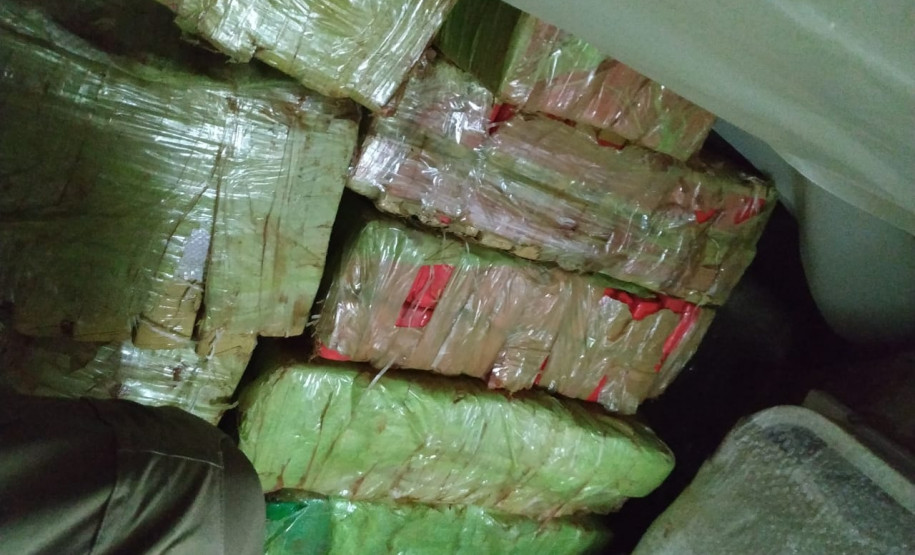 Apreensão de 3,1 toneladas de maconha