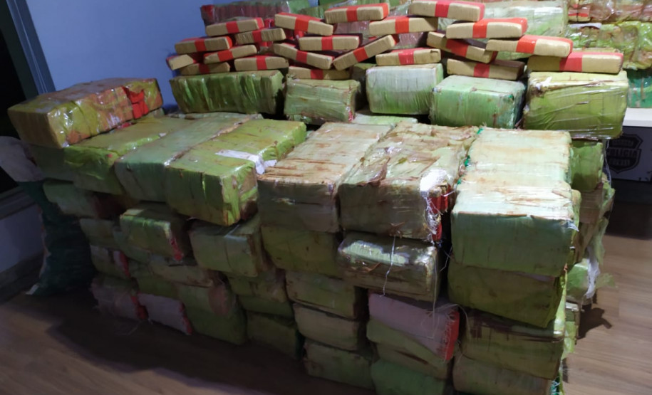 Apreensão de 3,1 toneladas de maconha