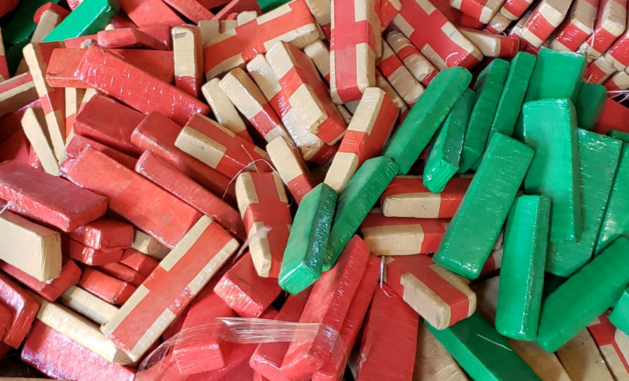 Drogas apreendidas e incineradas