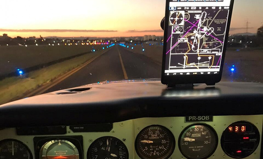 Painel de aeronave do GOA