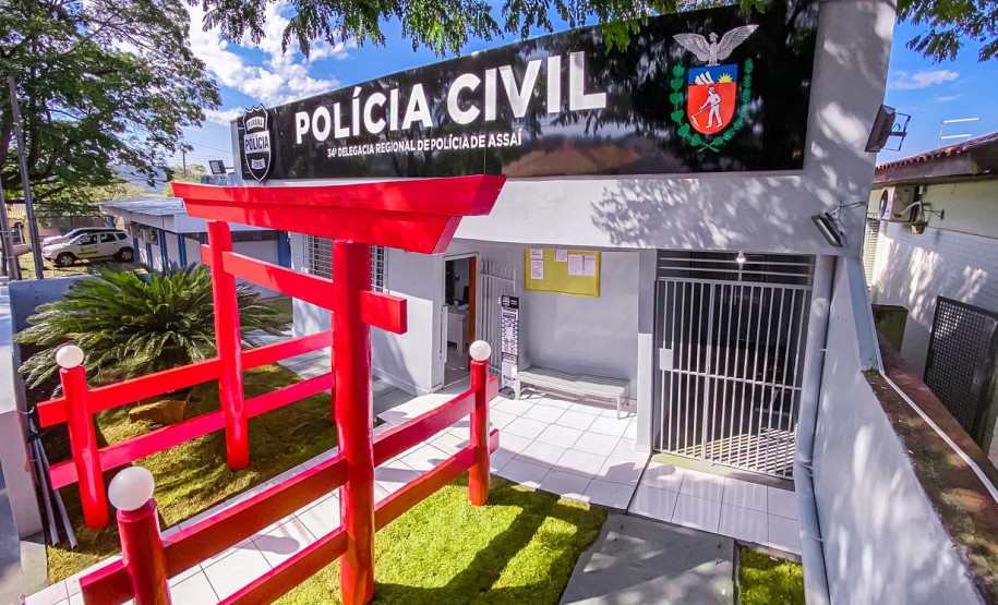 Fachada da nova delegacia de Assai