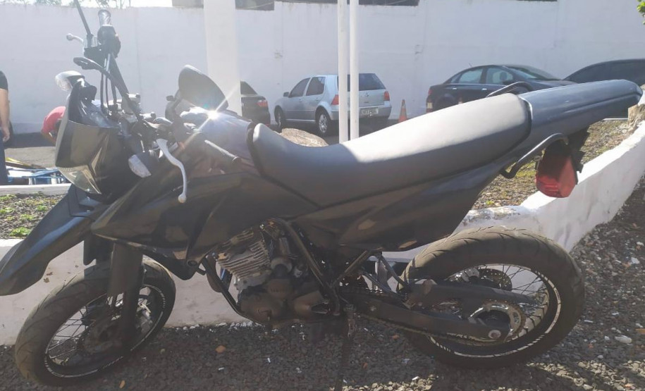 Motocicleta apreendida