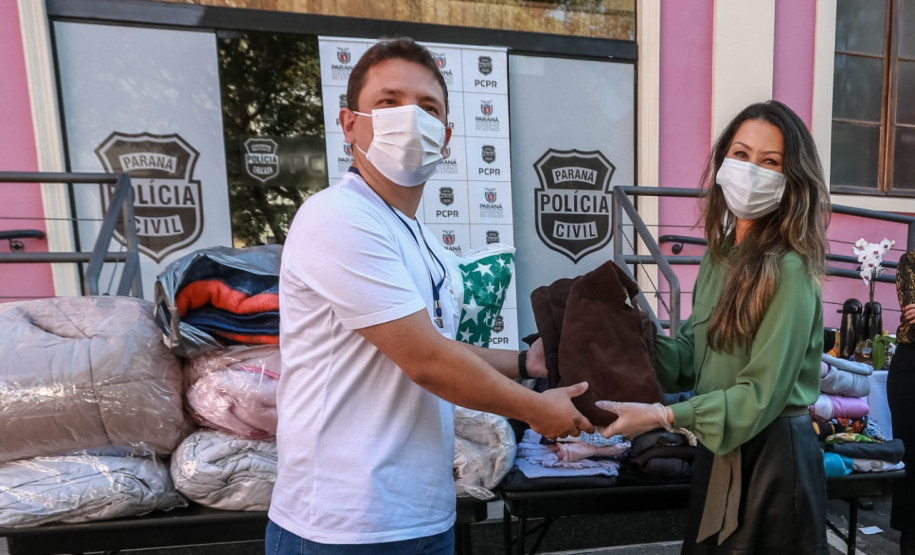 Entrega de doações