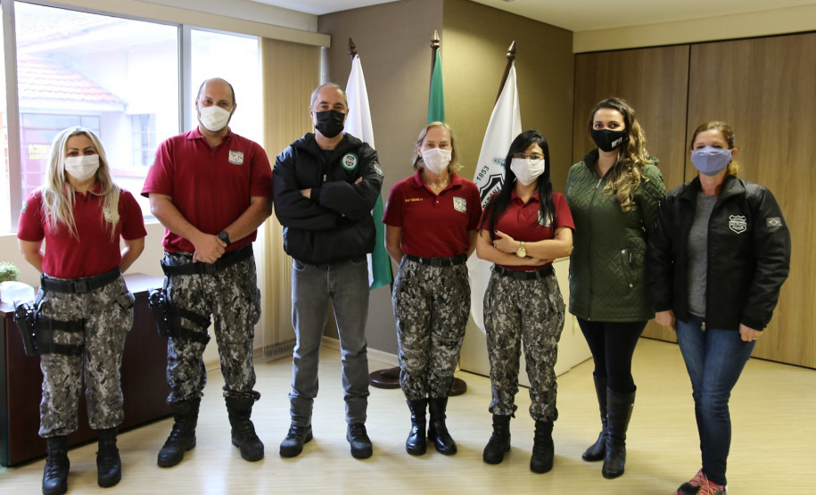 PCPR recebe papiloscopistas integrantes da Força Nacional