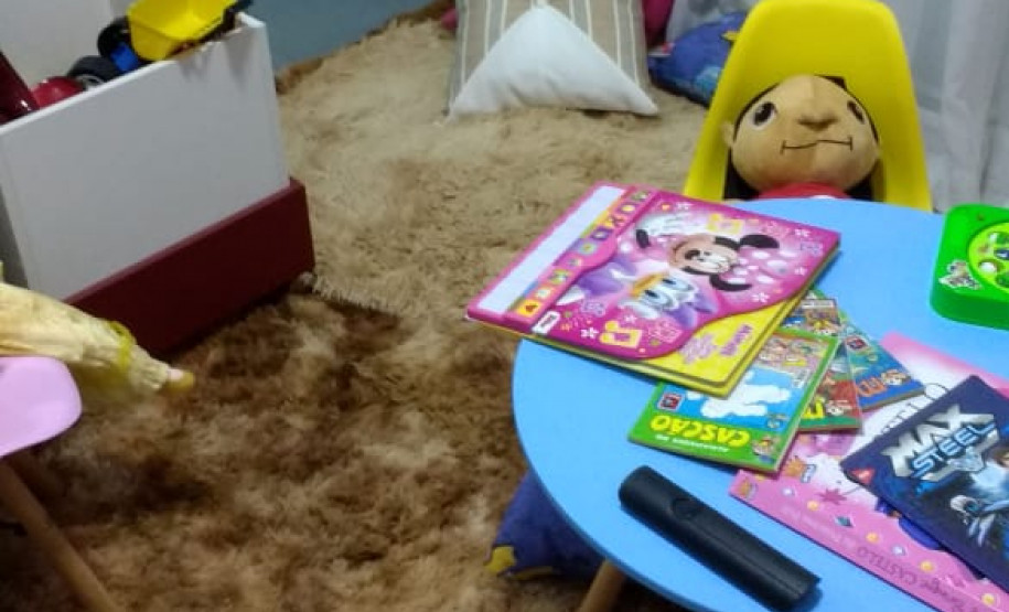 Espaço com brinquedoteca