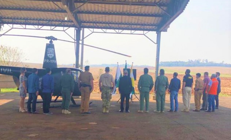 PCPR inaugura base aérea no oeste do Paraná