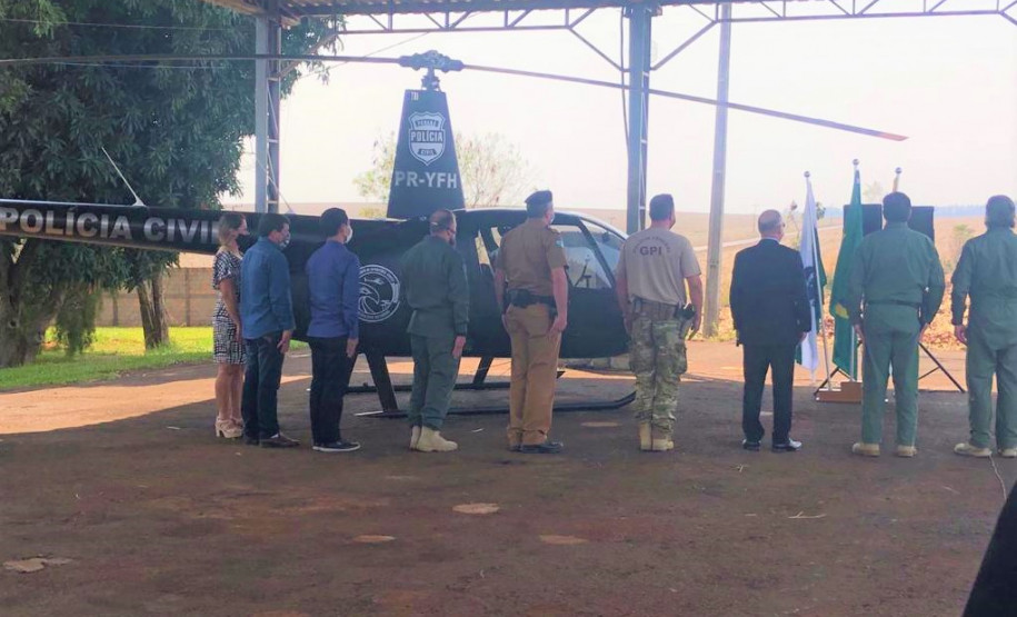 PCPR inaugura base aérea no oeste do Paraná