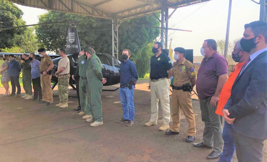 PCPR inaugura base aérea no oeste do Paraná