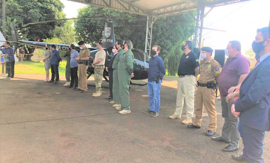 PCPR inaugura base aérea no oeste do Paraná