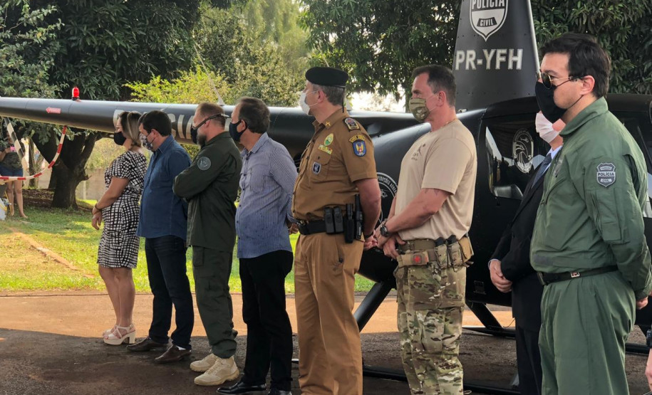 PCPR inaugura base aérea no oeste do Paraná