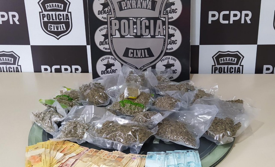 PCPR prende dois homens e apreende dois quilos de maconha em São José dos Pinhais