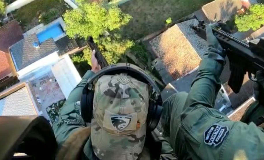 PCPR realiza apoio aéreo na maior operação da PF e da Receita Federal