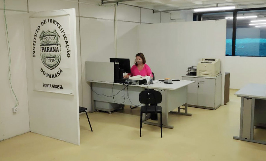 Sala do posto de identificação