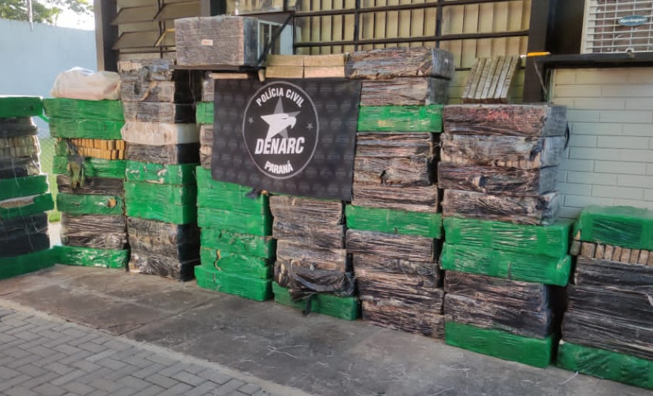 PCPR apreende duas toneladas de maconha em São Miguel do Iguaçu