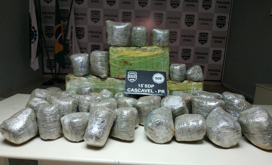 PCPR apreendeu 80 quilos de maconha em Cascavel  