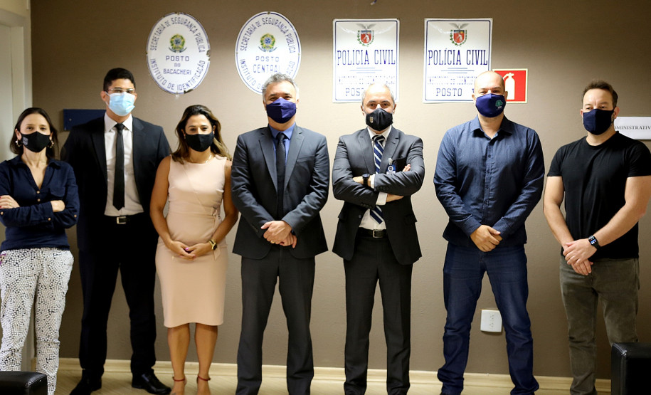 Participantes posando para foto