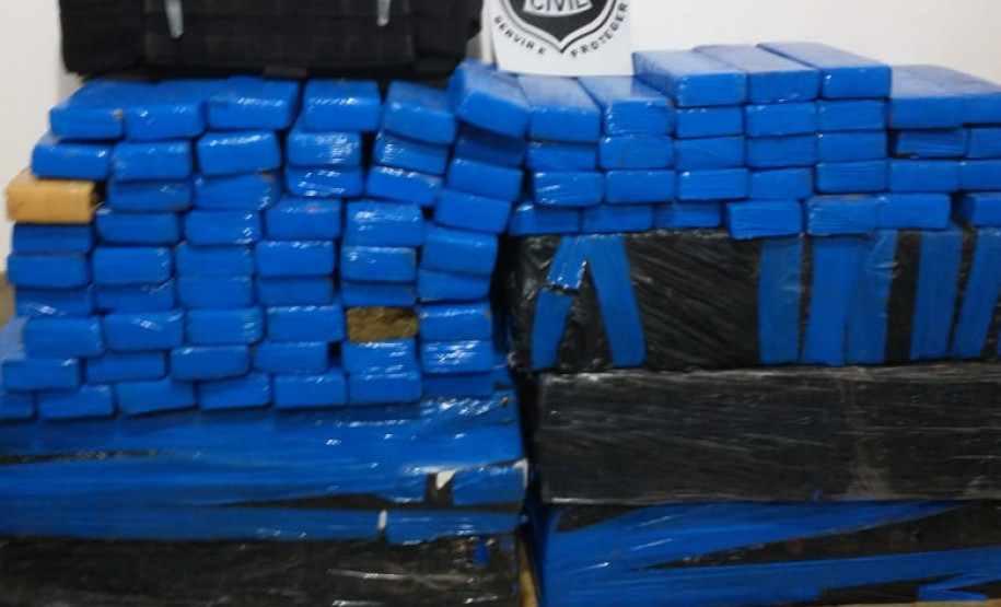 PCPR apreendeu 404 quilos de maconha em Pitanga