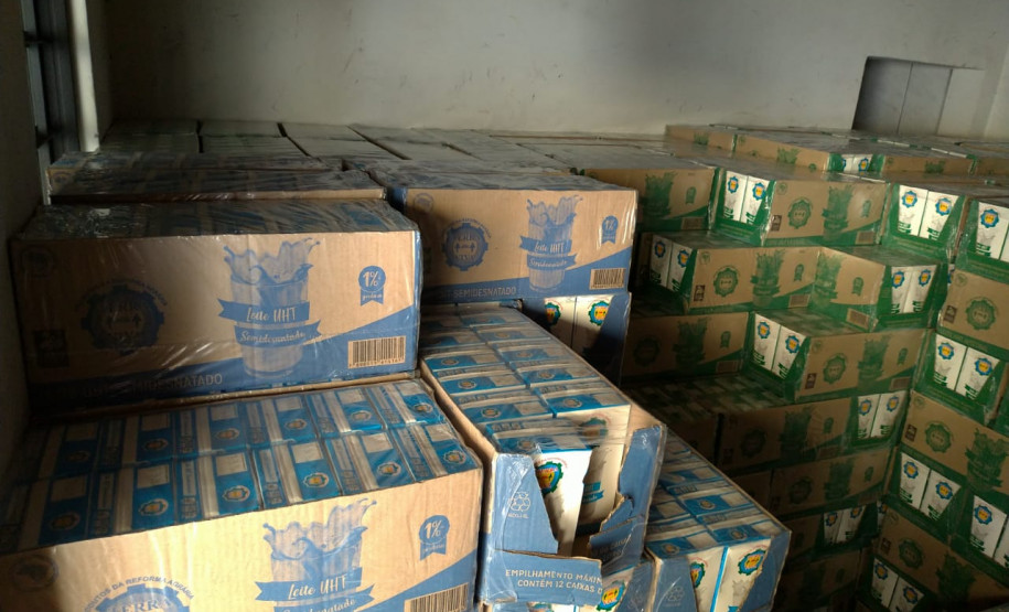 PCPR apreende carga de leite roubada avaliada em R$ 76 mil