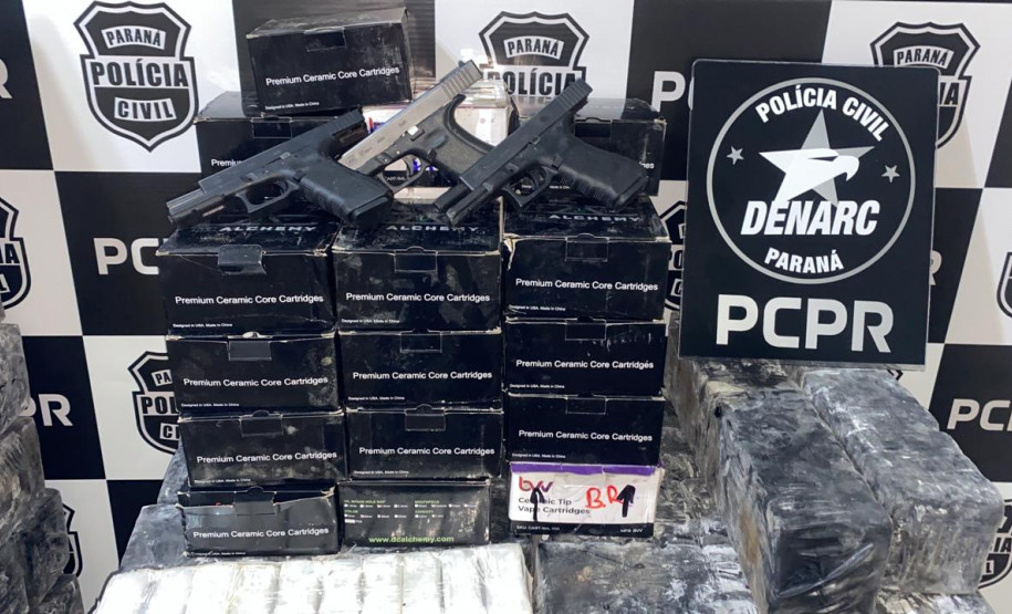 PCPR e PRF apreendem carregamento de drogas avaliado em R$ 40 milhões