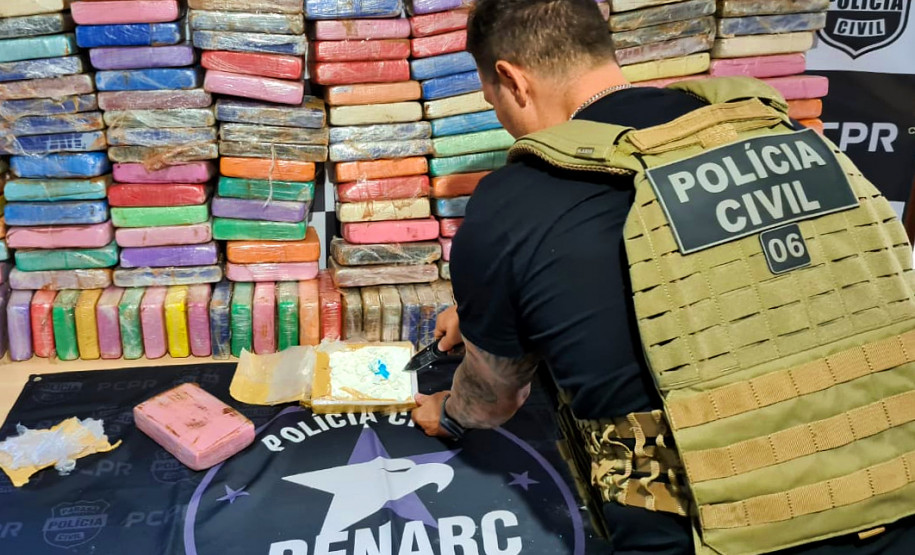 PCPR retira quase 700 quilos de cocaína pura do crime organizado em menos de duas semanas