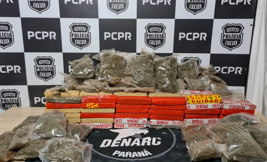 PCPR apreende mais de 100 quilos de drogas em Marechal Cândido Rondon