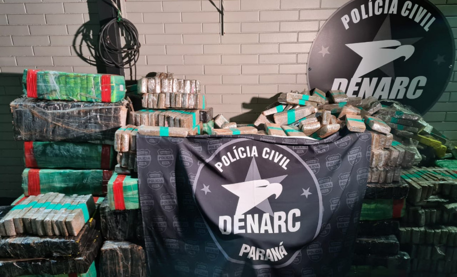 PCPR apreende 1 tonelada de maconha em Foz do Iguaçu