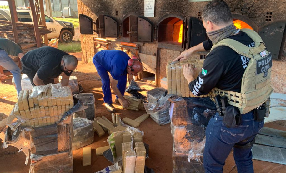 PCPR incinera mais de 7 toneladas de drogas