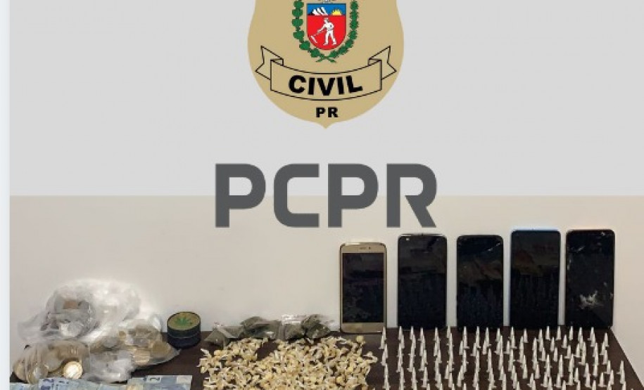 PCPR prende casal e apreende duas adolescentes por tráfico de drogas na RMC