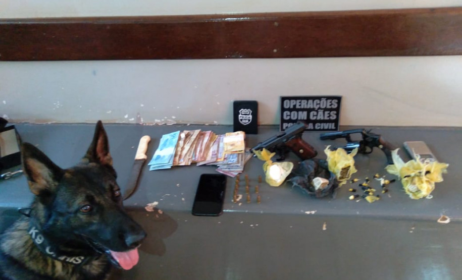 PCPR apreende drogas e armas no norte do Estado