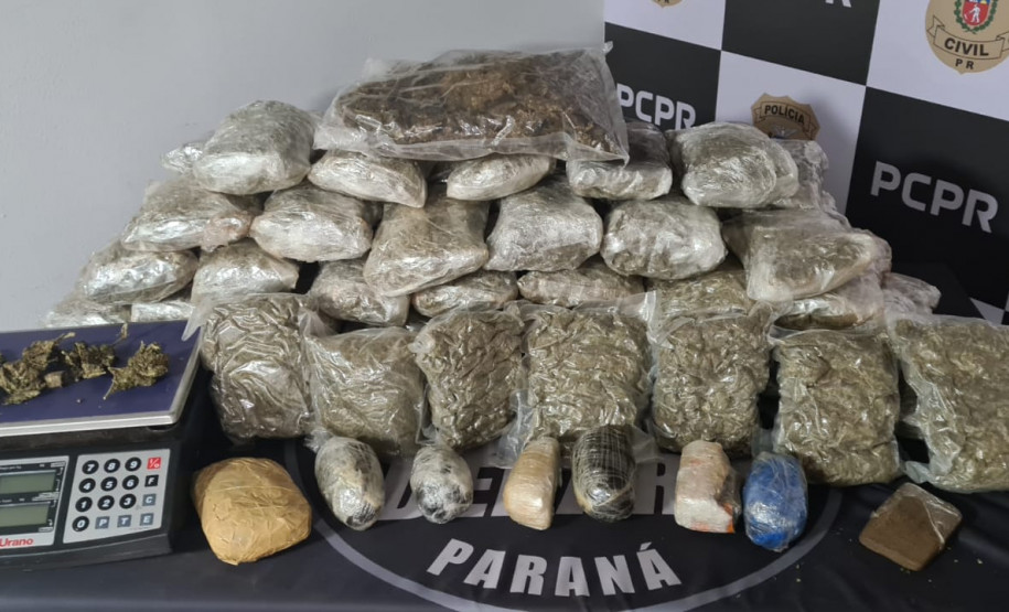 PCPR apreende cerca de 1,5 tonelada de maconha no Centro de Curitiba