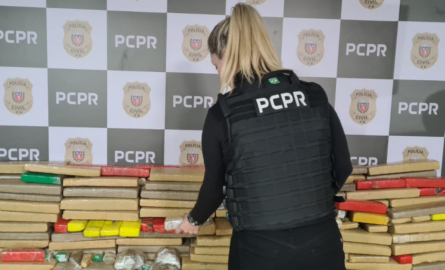 PCPR apreende cerca de 1,5 tonelada de maconha no Centro de Curitiba