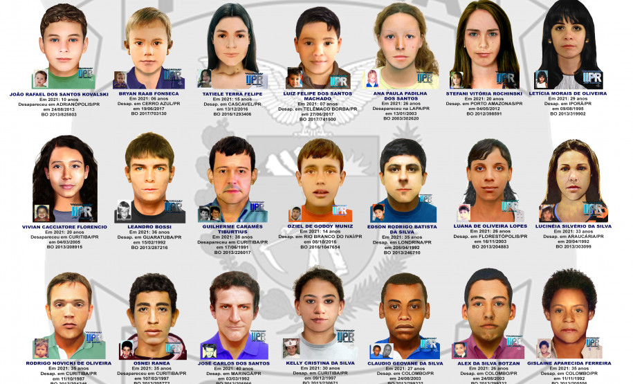 PCPR possui sistema de Progressão de Idade Digital para auxiliar na busca de crianças desaparecidas