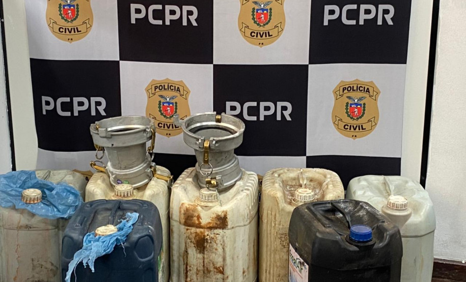 PCPR prende mulher por armazenamento de combustível em Araucária
