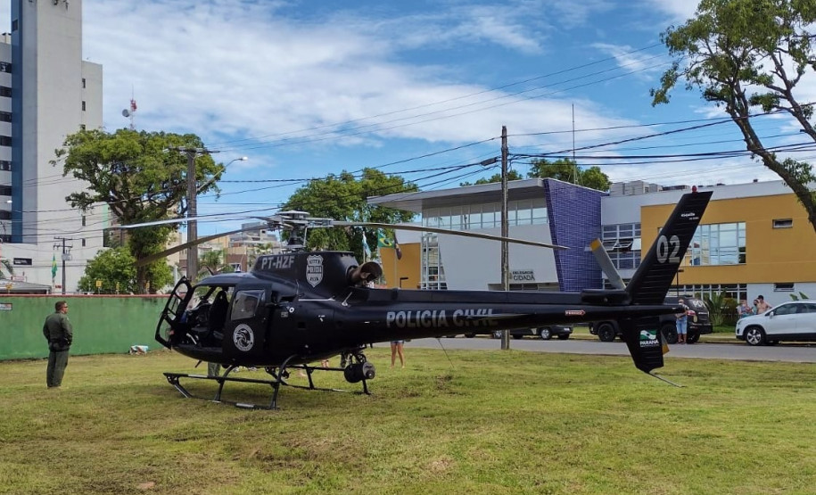 PCPR realiza voos especializados de polícia judiciária no Litoral