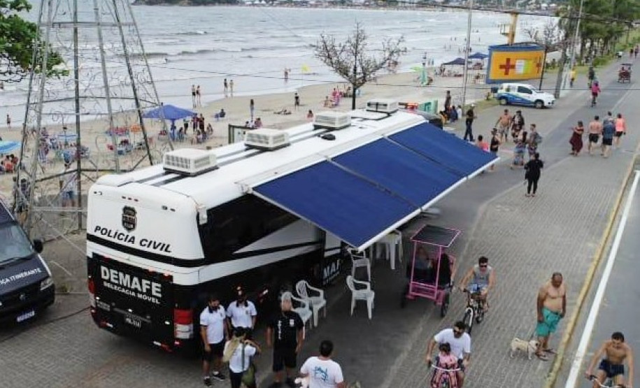 Delegacia Móvel da PCPR atenderá população neste fim de semana em Guaratuba