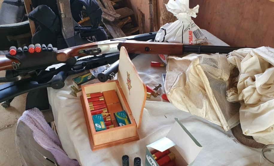 PCPR apreende armas e munições em Guaratuba