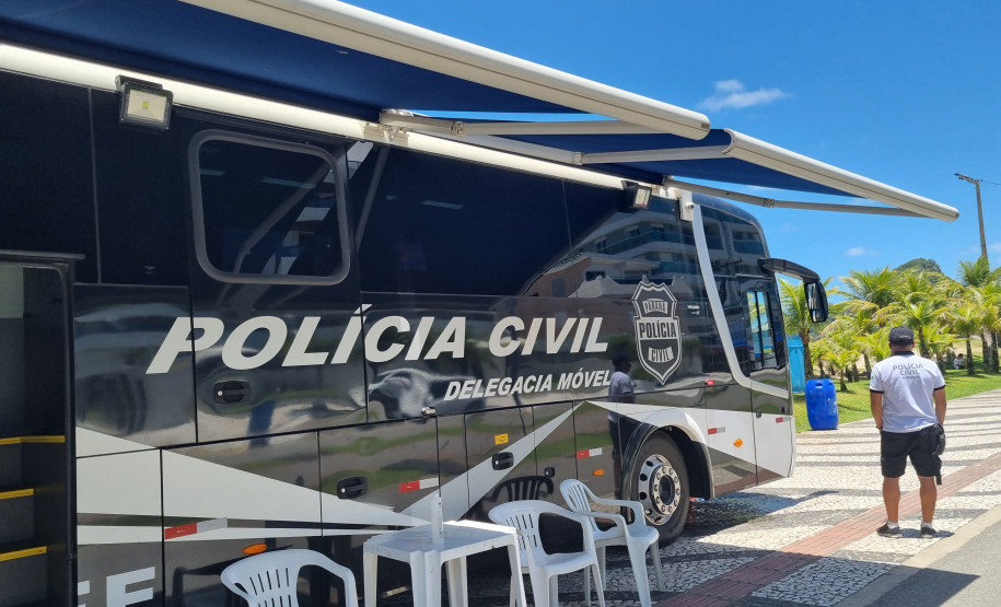 Delegacia Móvel da PCPR atenderá população neste fim de semana em Matinhos