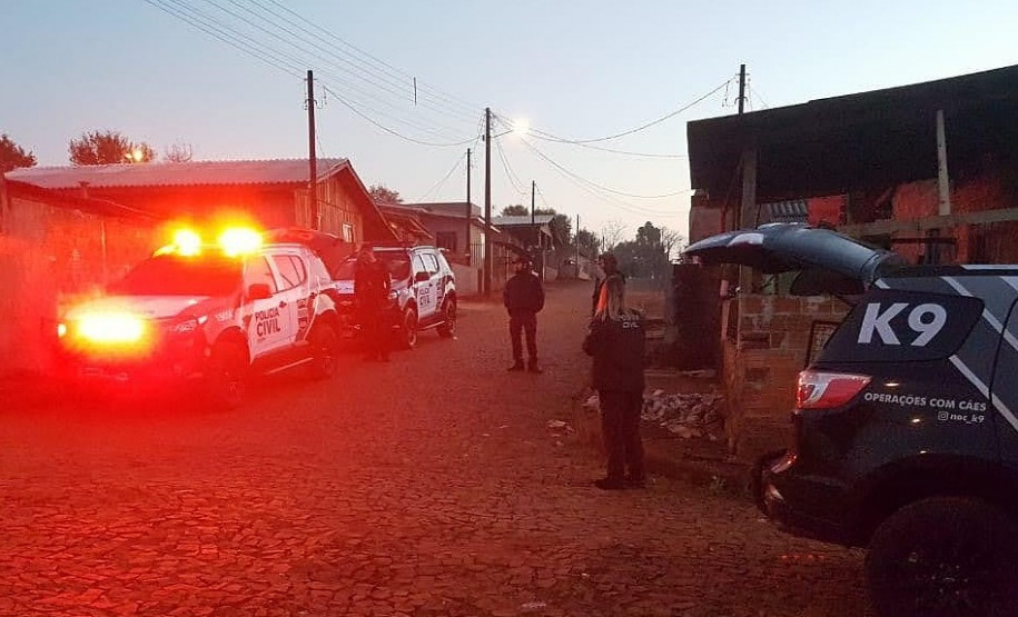 Ação policial no local