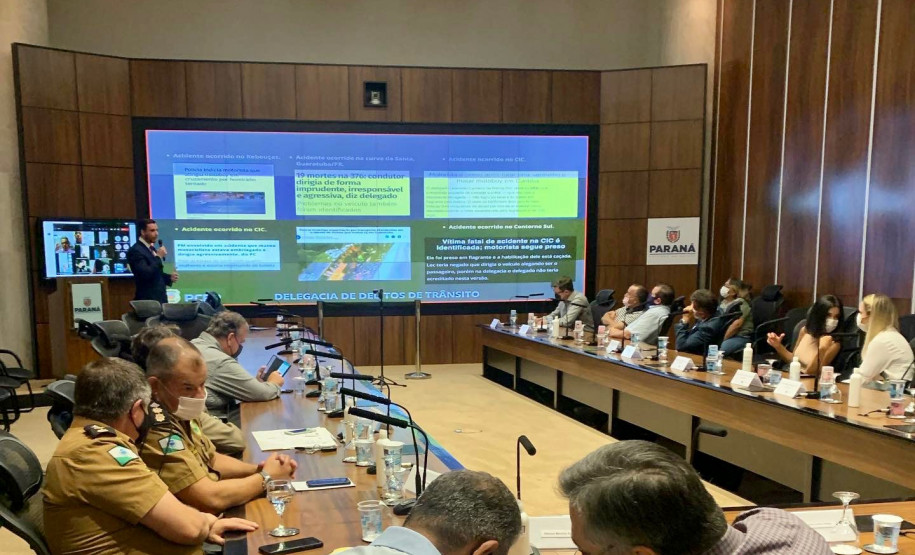 PCPR faz reunião no Cetran para falar sobre a redução de mortes no trânsito