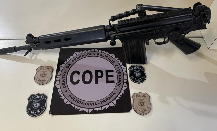 PCPR recupera fuzil do exército furtado em Santa Catarina