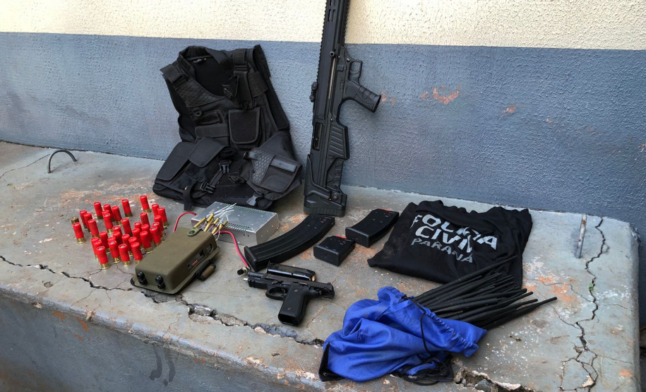 PCPR apreende armas e prende três pessoas por porte ilegal em Santa Helena