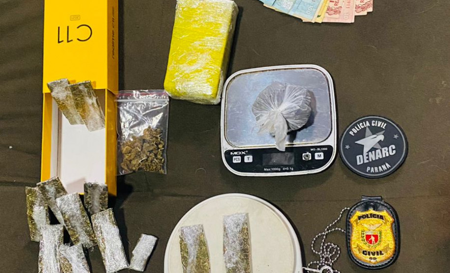 Materiais ilícitios apreendidos pela PCPR