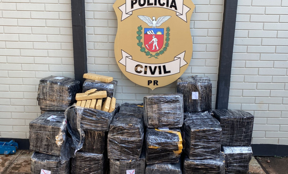 PCPR apreende 510 quilos de maconha e prende homem em Foz do Iguaçu