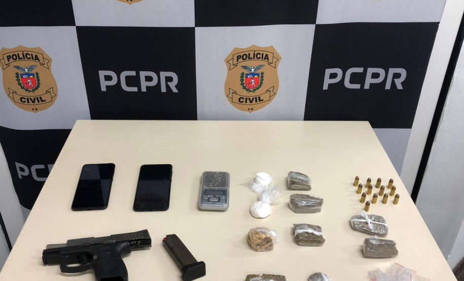 PCPR prende homem por tráfico de drogas e porte ilegal de arma de fogo em Araucária