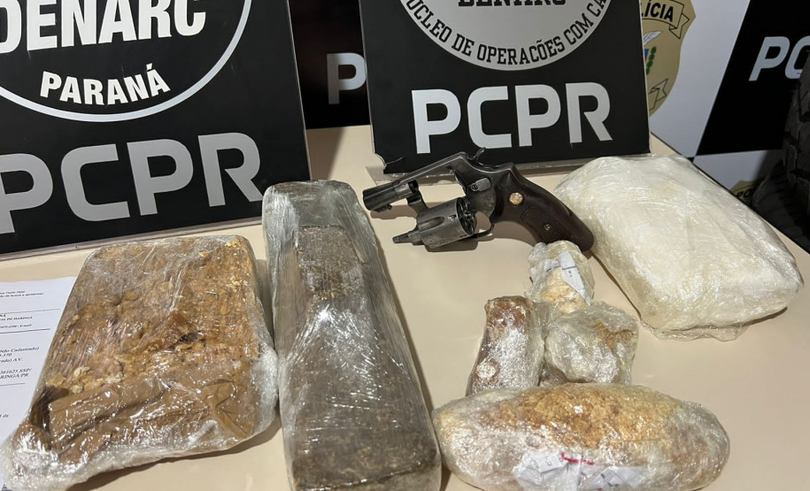 PCPR apreende 1,1 quilo de cocaína e prende um traficante em Maringá