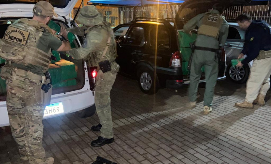 OPERAÇÃO HÓRUS: PCPR, PMPR, PRF e PF apreendem 666 quilos de maconha em Goioerê