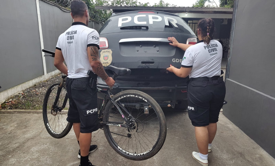 PCPR prende suspeito de furto e recupera bicicleta em Morretes